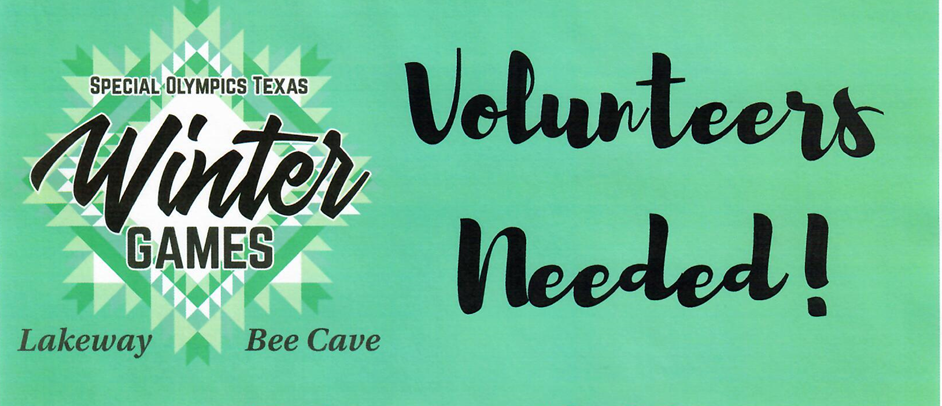 SOTX-Winter Games Volunteers Needed Feb. 18th-20th!