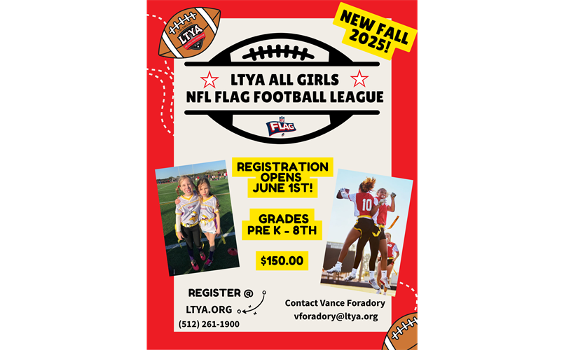 GIRLS NFL FLAG FOOTBALL-NEW FALL PROGRAM!